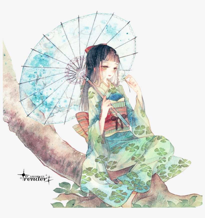 Render 133 By 1001miles-d8zi3b6 - Illustration Kimono Vector Png, transparent png download