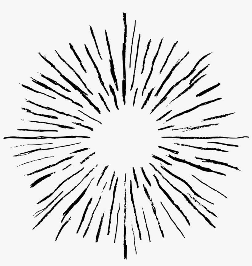 Png File Size - Starburst Drawing, transparent png download