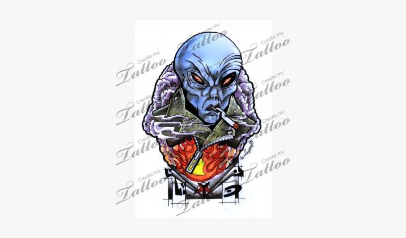 Marketplace Tattoo Alien Jack From Beyond - Tattoo, transparent png download