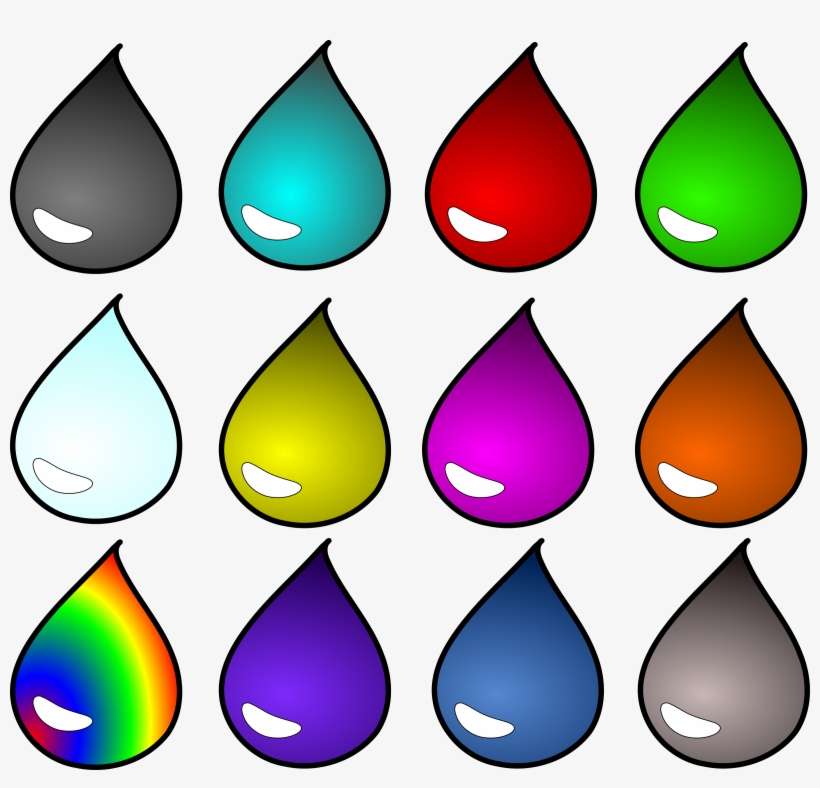 Blood Drop Liquid Liquids Oil Potion Water - Colored Water Drop Png, transparent png download