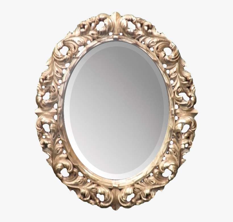Golden Mirror Frame Download Transparent Png Image - Gold Frame Mirror Png, transparent png download