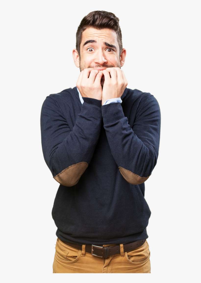 Worried Man - Hombre Agotado Png, transparent png download