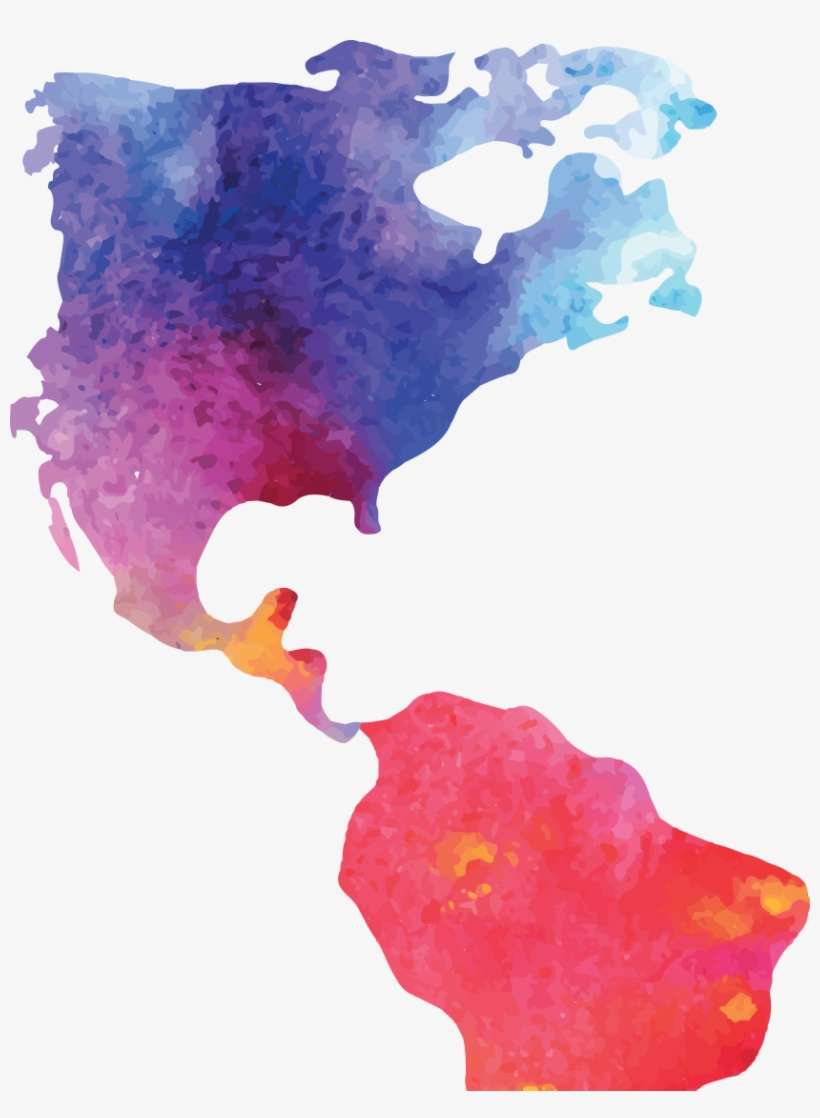 Guatemalan Student - American Continent Map Vector, transparent png download