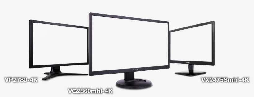 Discover Viewsonic's New 4k Uhd Monitor Range - Computer Monitor, transparent png download