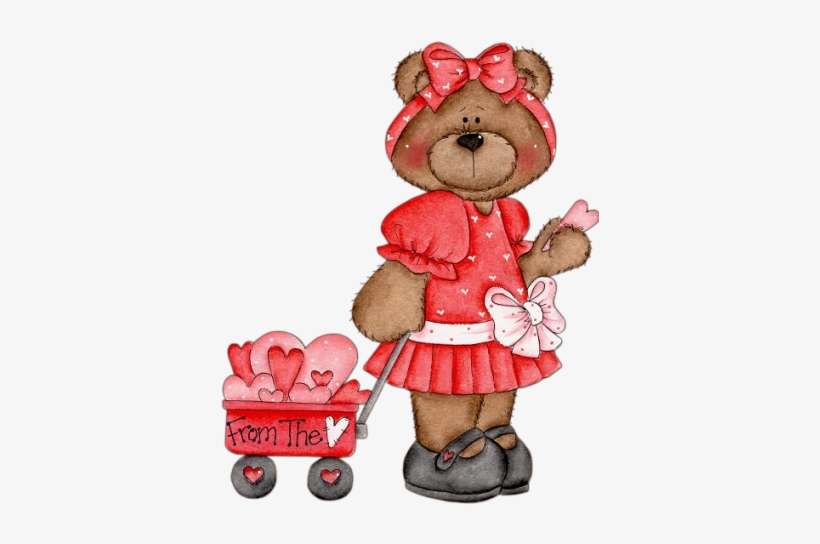 Country Clipart Teddy Bear - February, transparent png download