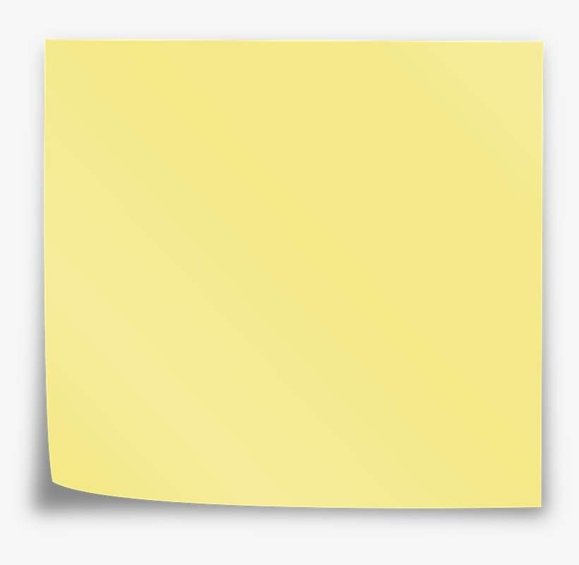 Download Note Postit Reminder Sticky Note Yellow O Postit Note Transparent PNG Download