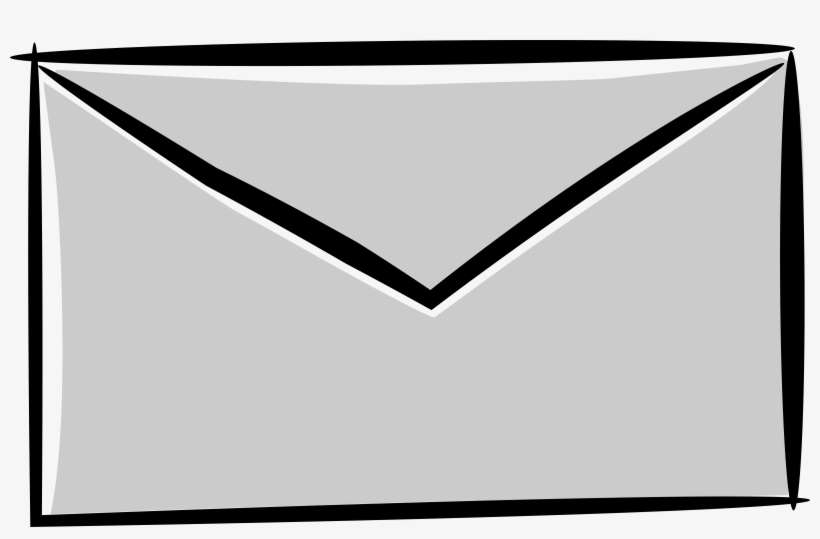 Mail Envelope Png Clip Black And White Download - Envelope Clipart, transparent png download