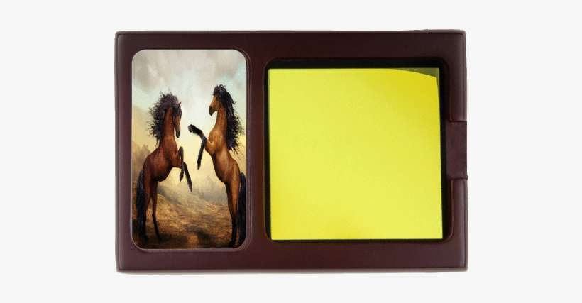 Sticky Note Holder 2 Horse Design - Horse, transparent png download