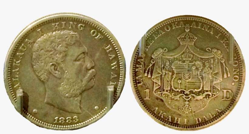 1883 Kalakakua One Dollar - Bactrian Coins, transparent png download
