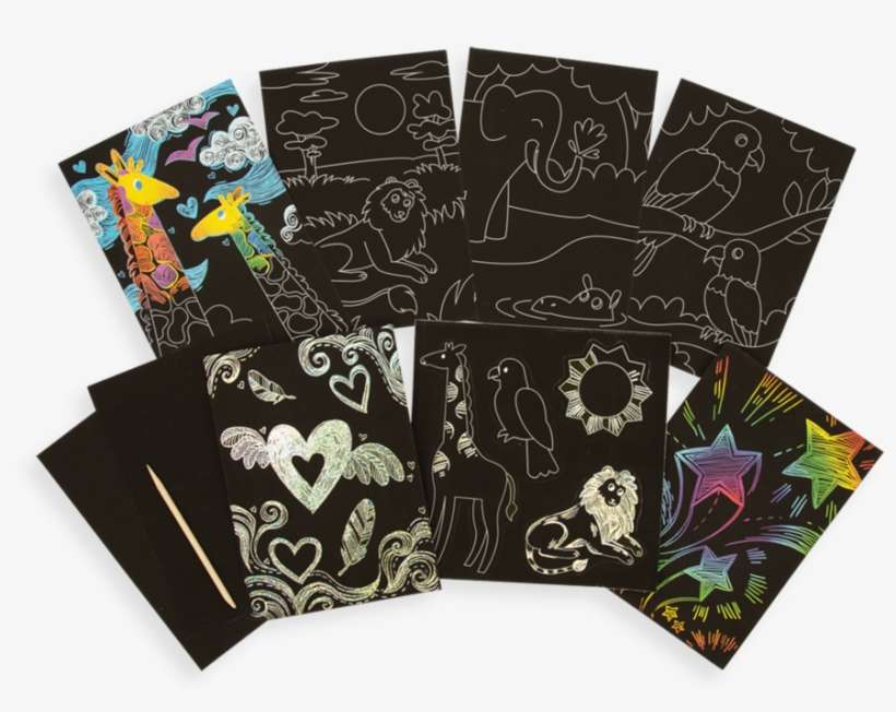 Scratch And Scribble Scratch Art Kit - Art, transparent png download