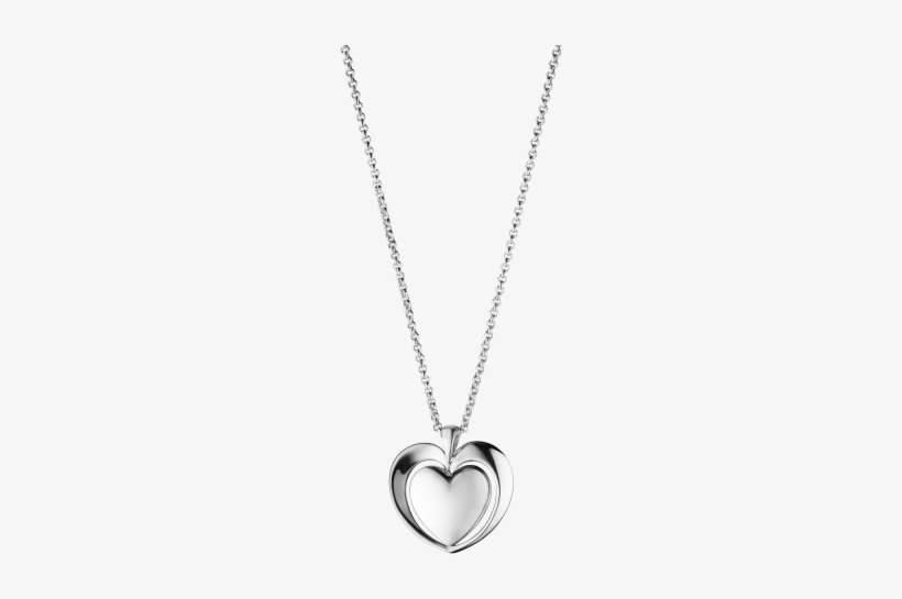 Free Png Pendant Necklace Png Images Transparent - Gold Heart Charm Diamonds Inside, transparent png download