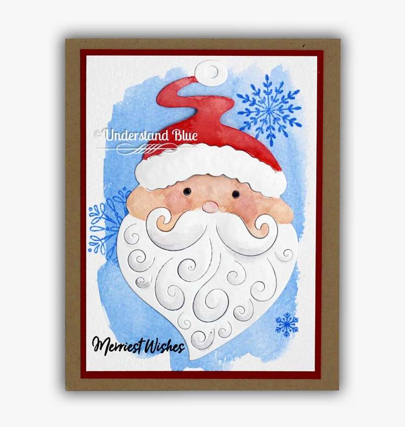 Paper Layering Santa By Understand Blue - Santa Claus, transparent png download