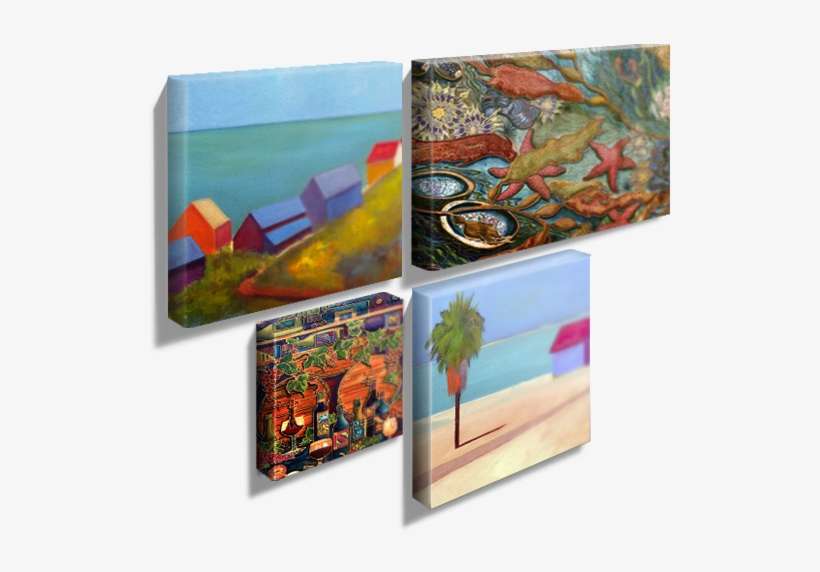 Canvas And Watercolor • Stretch Bars Optional - Alt Attribute, transparent png download