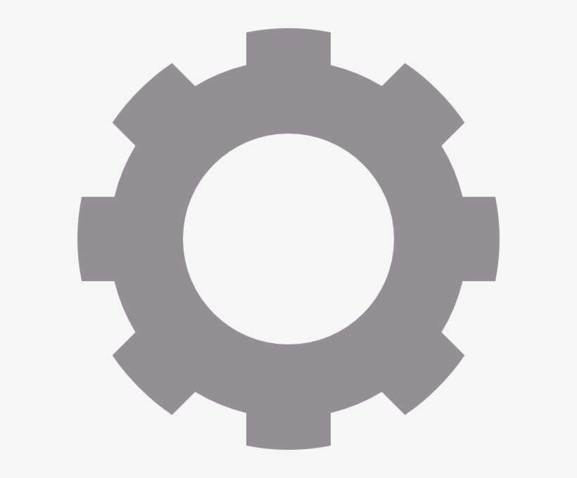 Grey Gear Clip Art At Clker - Clipart Technology, transparent png download