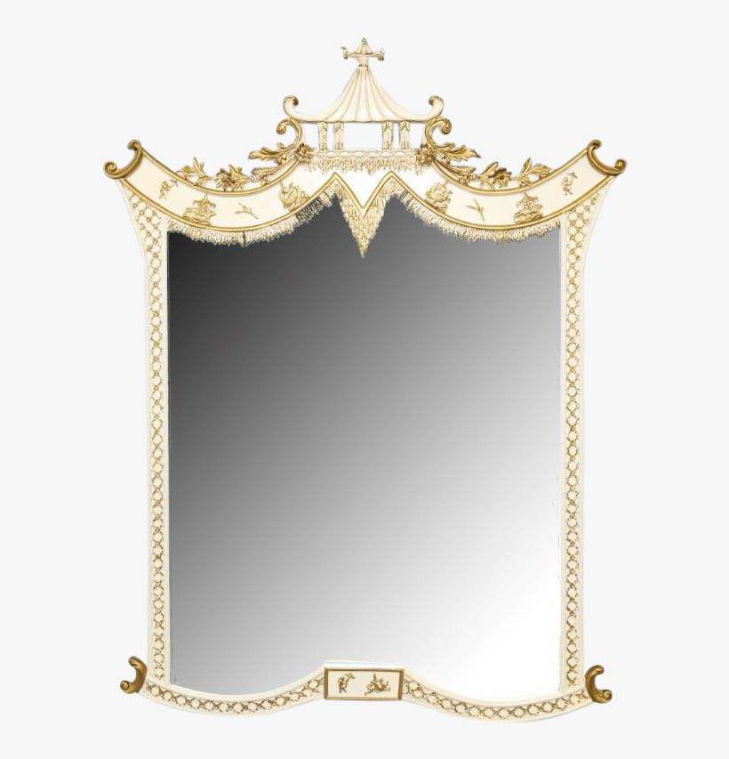 Antique Pagoda Mirror With Gold Gilt On Chairish - Chain, transparent png download