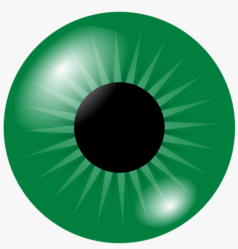 Eyeball Eye Iris - Green Eye Clipart, transparent png download
