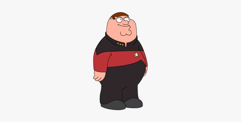 Starfleet Peter - Family Guy, transparent png download