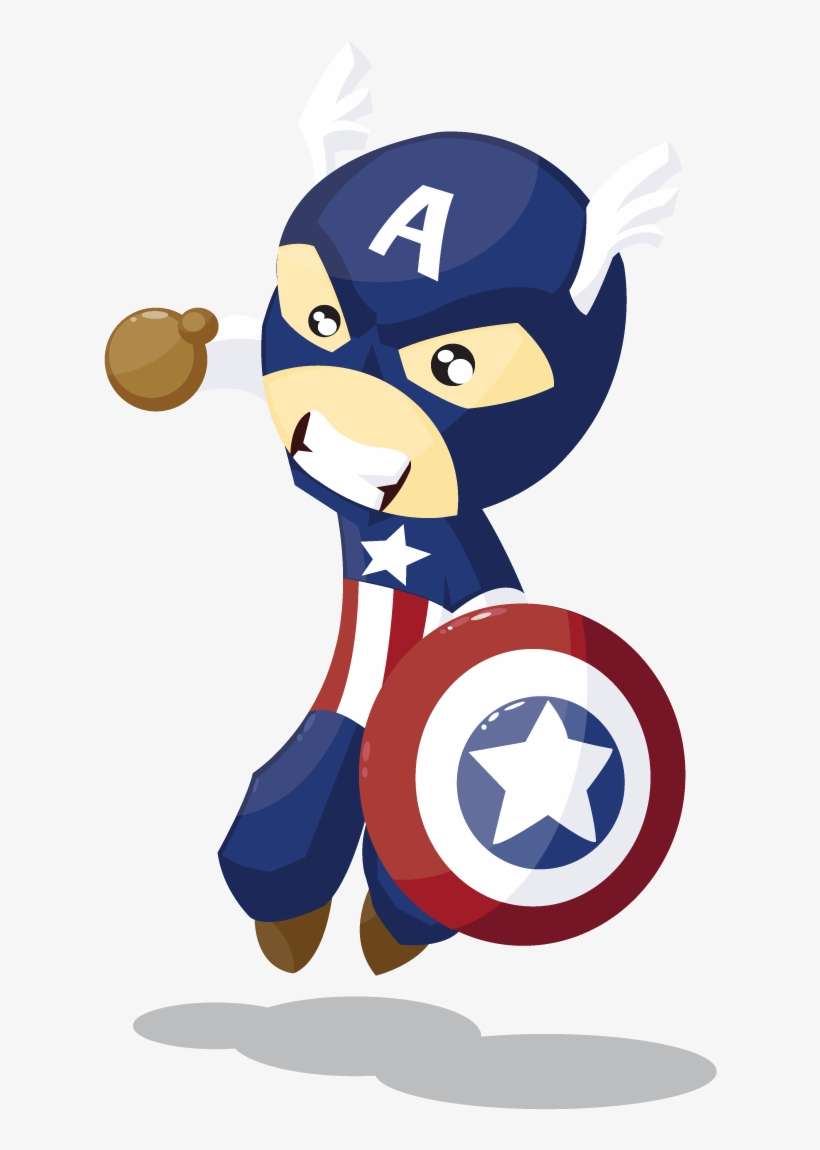 Captain America By Kcv - Capitan America Vector Png, transparent png download