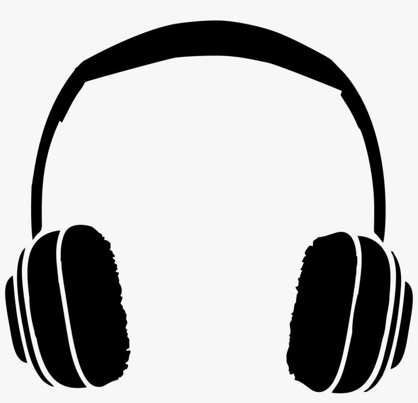 Earbuds Clipart Silhouette - Headphones Png, transparent png download
