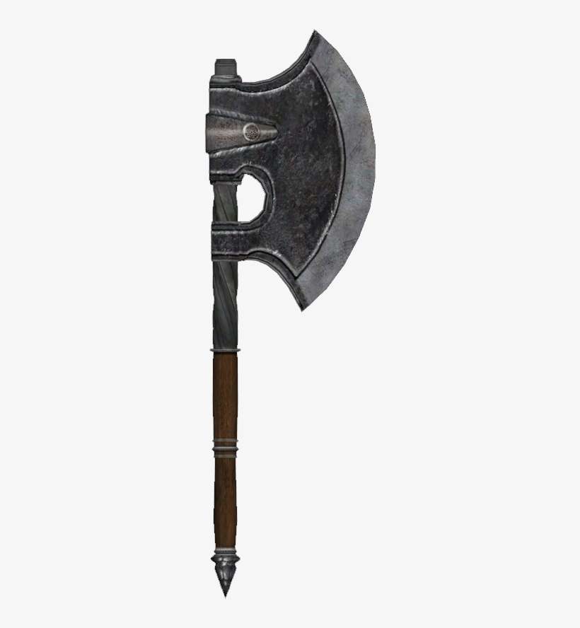 Battle Axe Png Transparent Picture - Oblivion Steel Battle Axe, transparent png download