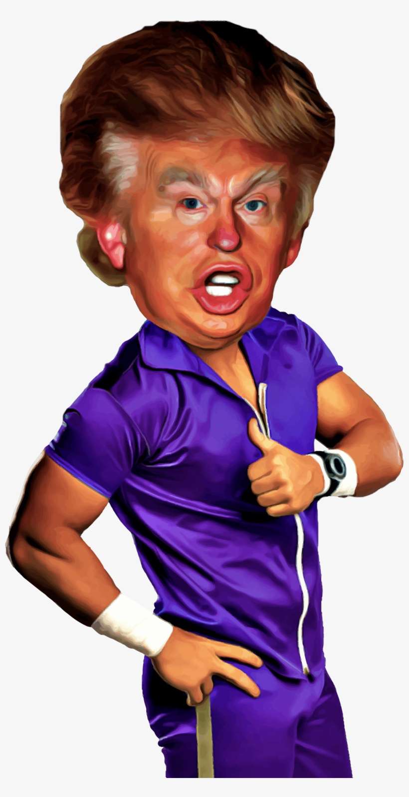 Png Freeuse Library Caricature Big Image Png - Donald Trump Transparent Funny, transparent png download