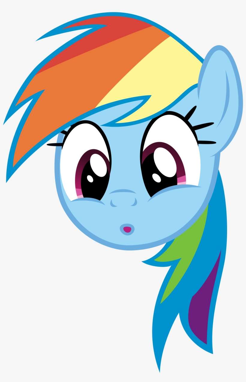 Rainbowdash Oooooo Face By Xgsymarley On Deviantart - My Little Pony Face Png, transparent png download