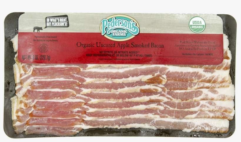 Organic Uncured Applewood Smoked Bacon - Organic Bacon, transparent png download
