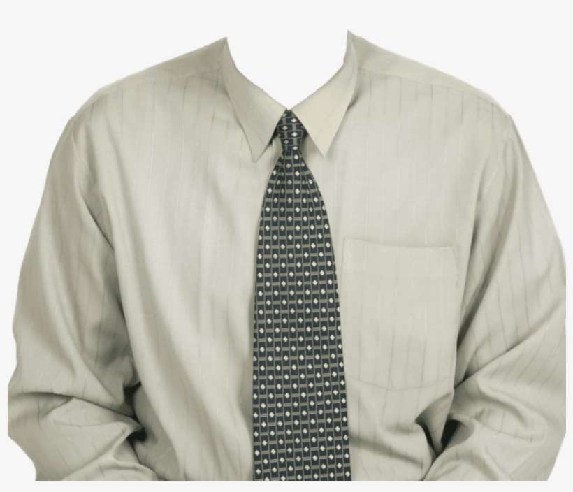 Free Png Full Length Dress Shirt With Tie Png Images - Shirt And Tie Png, transparent png download