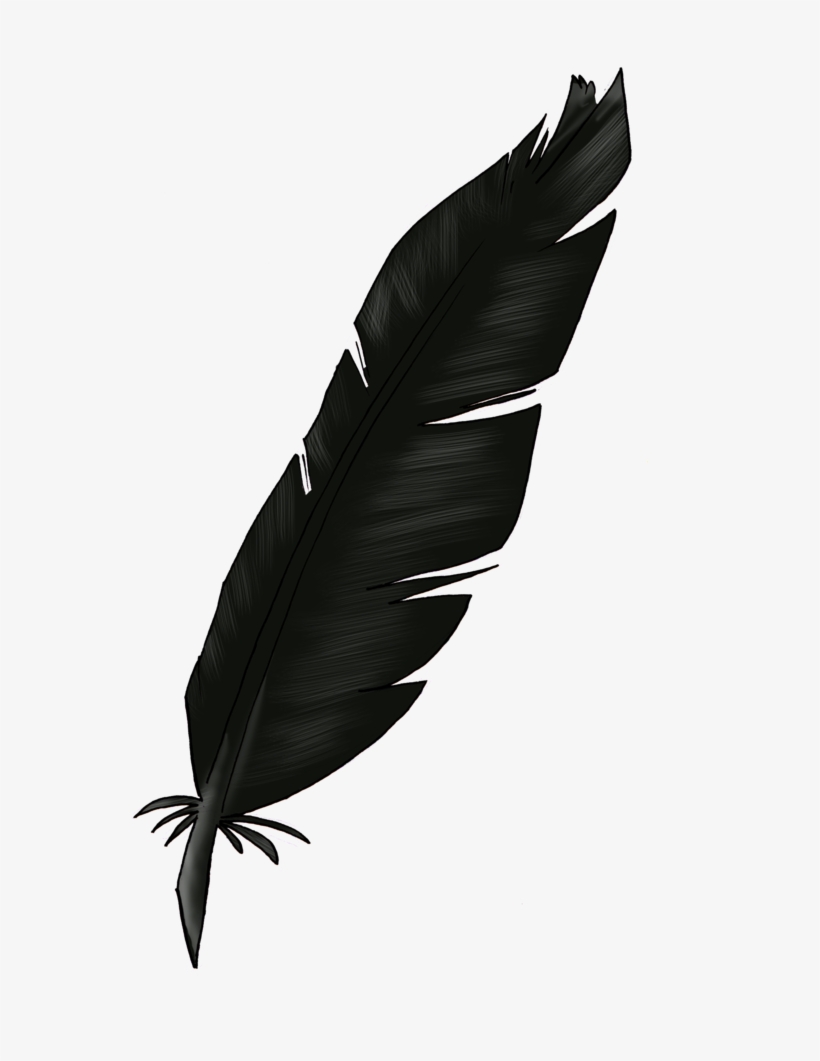 Black Feather By Uniquorned On Deviantart Png Freeuse - Black Feather Png, transparent png download