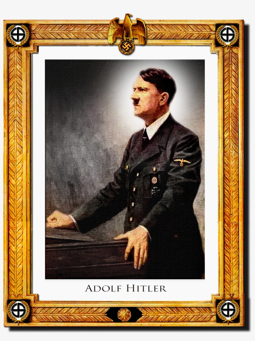 The Enigma Of Hitler - Framed Painting Of Adolph Hitler, transparent png download