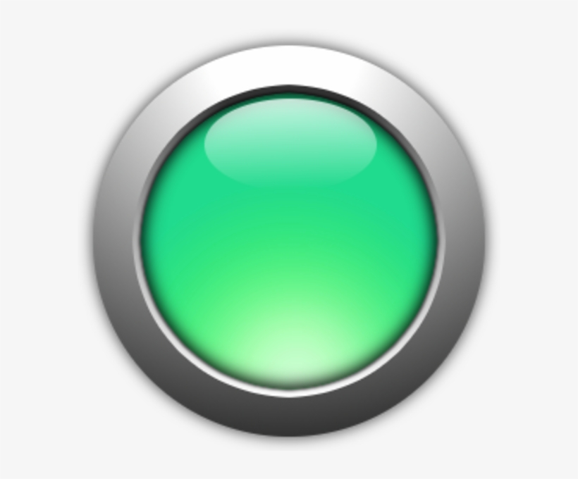 Green Button Png - Green Led Button Png, transparent png download
