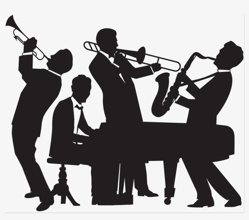 Jazz Musician Png Image - Jazz Silhouette, transparent png download
