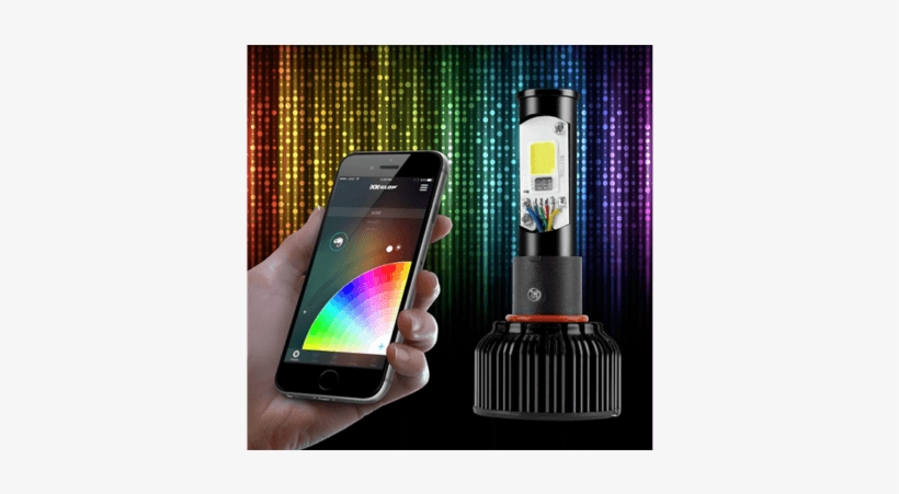2 In 1 Led Headlight Bulb Kit- Xkchrome Smartphone - Xkglow Demon Eye H7 Led Headlight Bulbs (pr), transparent png download