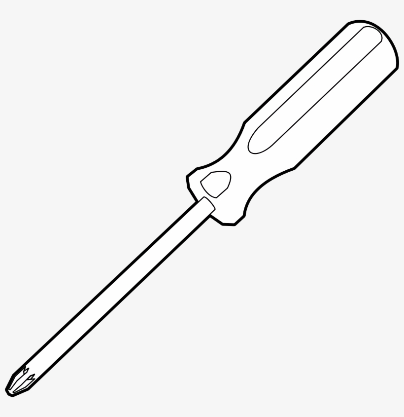 Bolt Driver - Flat Head Screwdriver Clipart, transparent png download