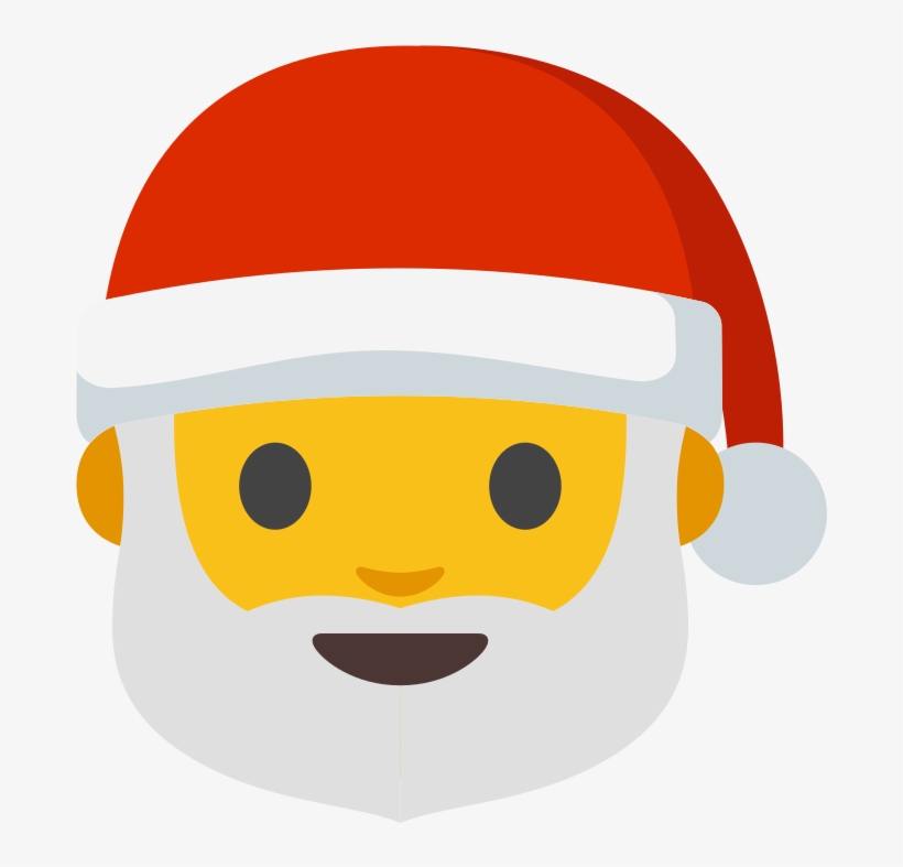 File - Emoji U1f385 - Svg - Emoji Santa Claus Png, transparent png download