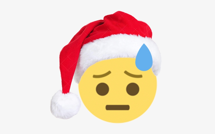 Christmas Emoji Sticker - Sticker, transparent png download
