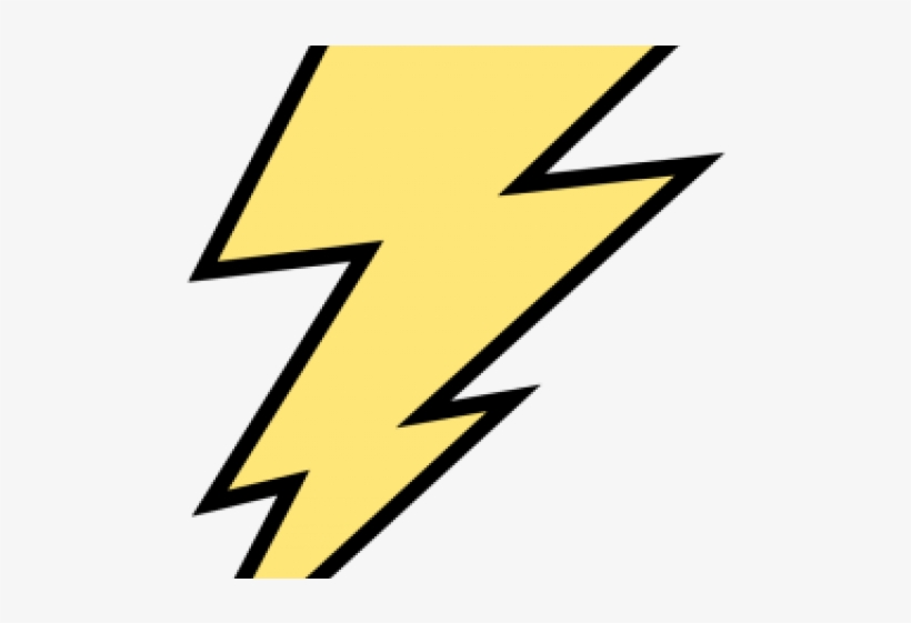 Lightning Bolt Graphic - Lightning Bolt Black And White, transparent png download