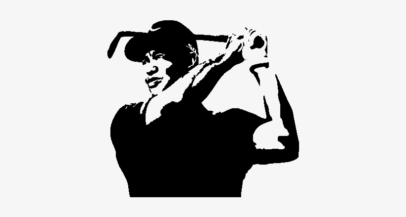 Stickers Golf Tiger Wood Ambiance Sticker Sport 002 - Tiger Woods Stickers, transparent png download