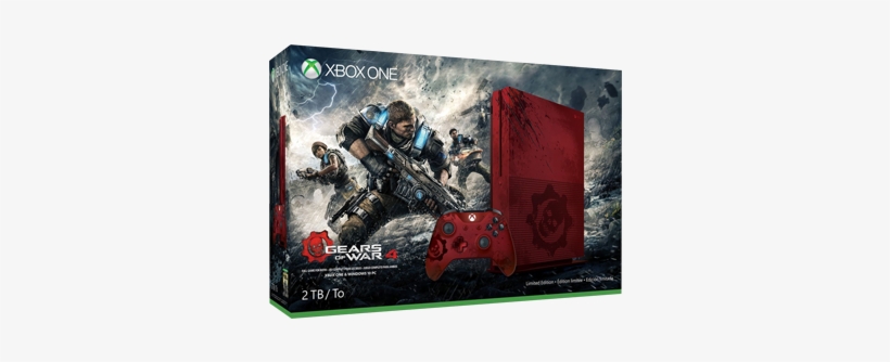 Xbox One S 2 Tb Console - Xbox One 2tb Gears Of War, transparent png download