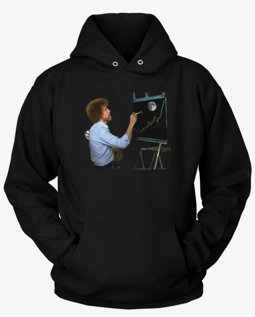 Bob Ross Crypto Night Painting Hoodie - Xxx Revenge, transparent png download
