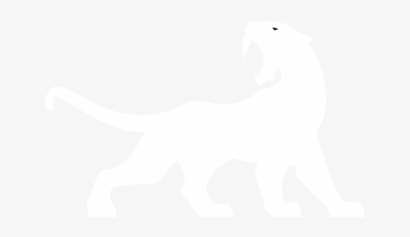Saber Tooth Tiger Silhouette, transparent png download