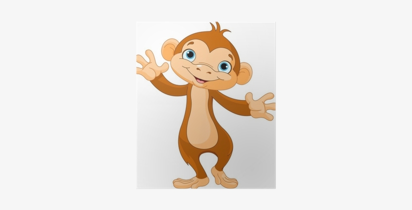 Baby Monkey Cartoon, transparent png download