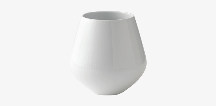 Royal Copenhagen White Fluted Vase Medium - Lampshade, transparent png download