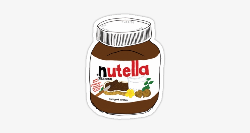 Chocolatey Nutella Design Yum By Sadeelishad - Nutella Drawing, transparent png download