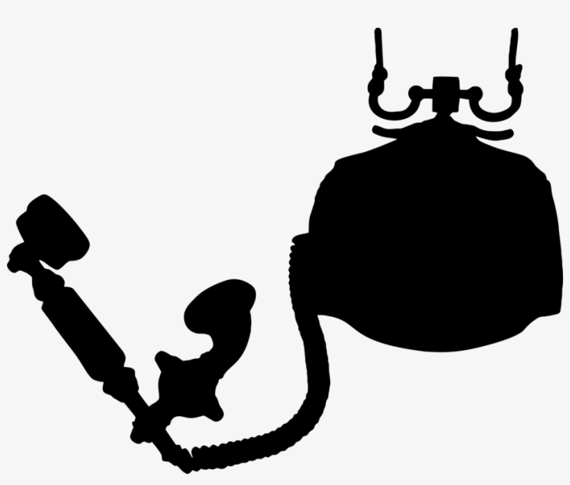 Silhouette Computer Icons Line Art Telephone - Clip Art, transparent png download