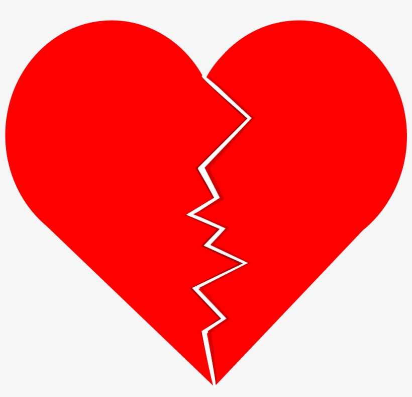 Broken Heart Png Images - Heart Shape Clipart, transparent png download