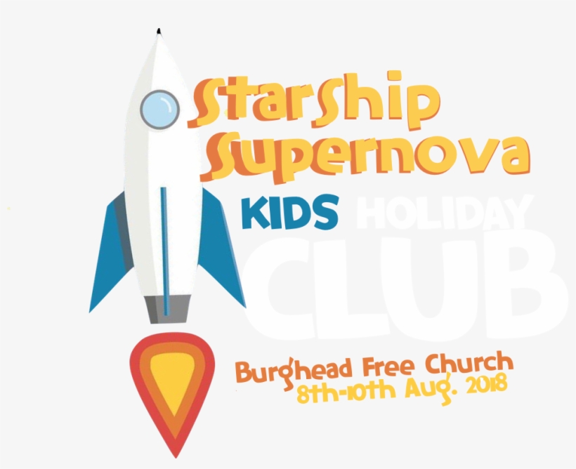 Starship Logo Trans For Dark Backgrounds - Burghead Free Church, transparent png download