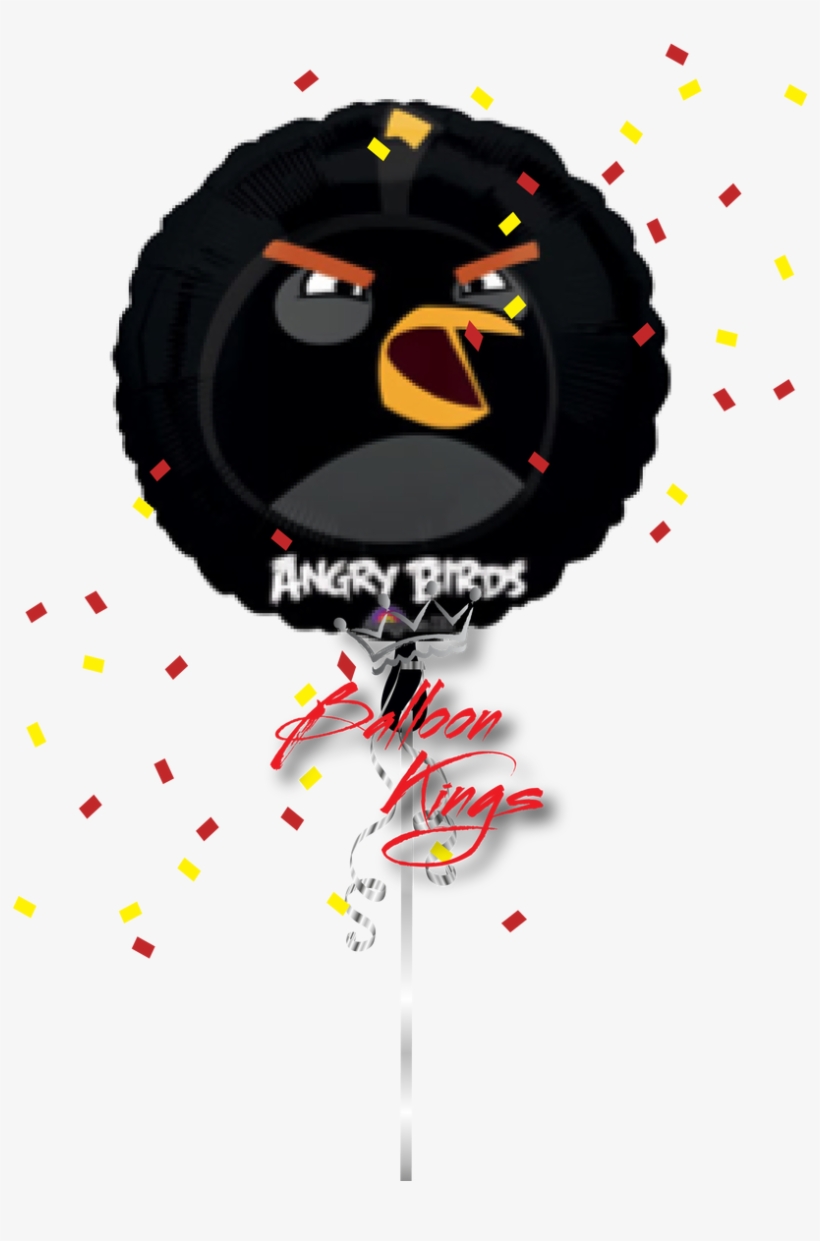 Angry Birds Black - 45cm Angry Birds Black Bird, transparent png download