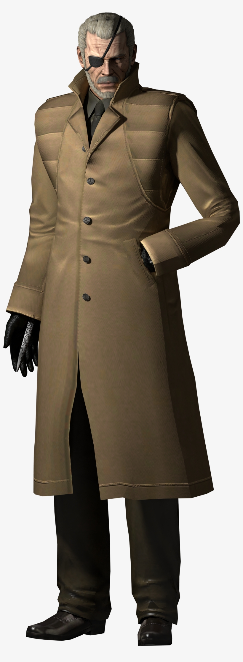 Big Boss Hidden Blade - Big Boss In Coat, transparent png download