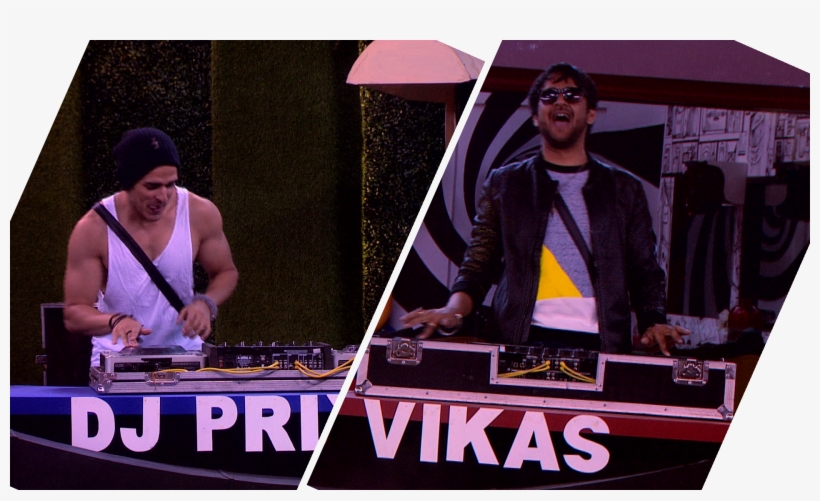 Vikas And Priyank Battle It Out In Bigg Boss - Bigg Boss 11 Dj Task, transparent png download